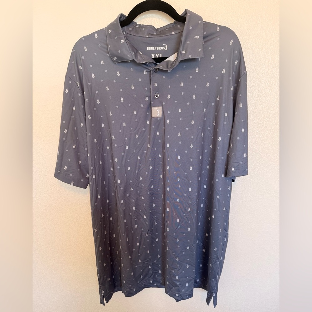 Bogey Bros Snowman Golf Shirt XXL